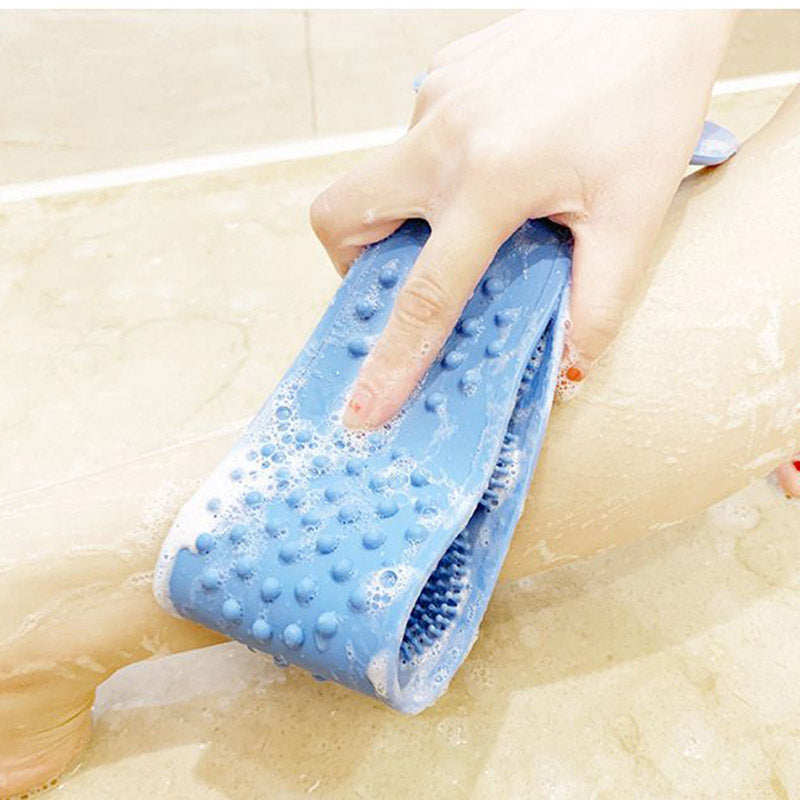 Double-Sided Silicone Exfoliating Body Scrubber Belt