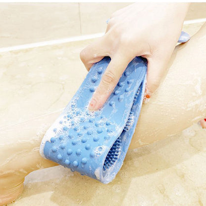 Double-Sided Silicone Exfoliating Body Scrubber Belt