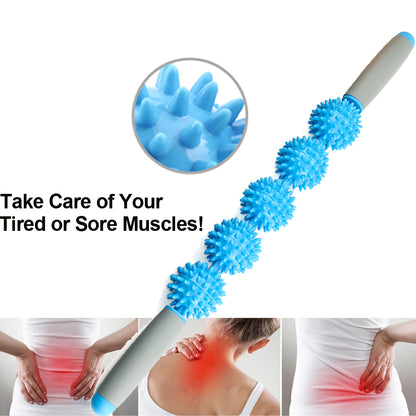 Muscle Roller Massage Stick with Spiky Ball