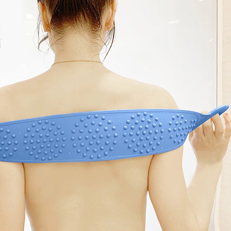 Double-Sided Silicone Exfoliating Body Scrubber Belt