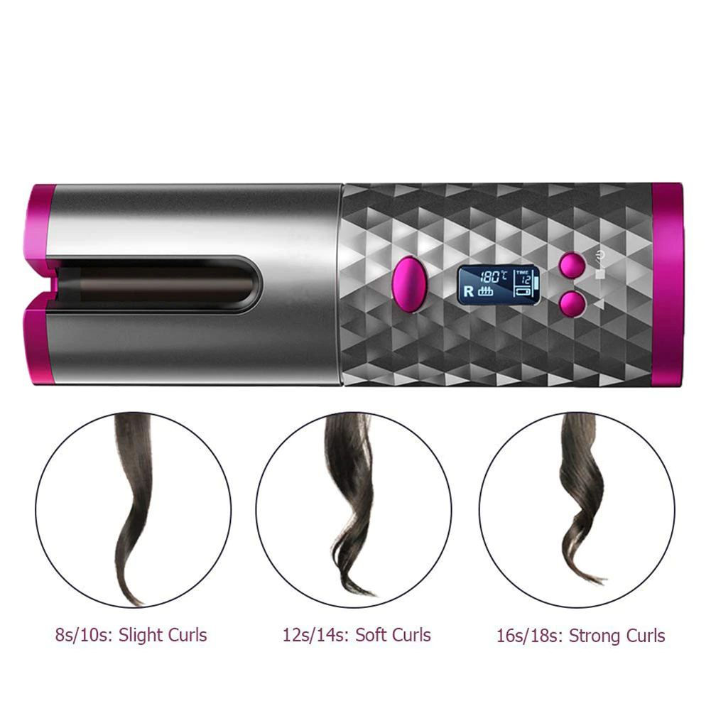Iridescent Glow™ Portable Hair Curler